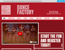 Tablet Screenshot of dancefactorylb.com